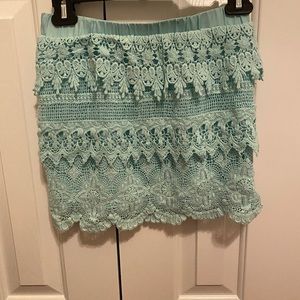 Tobi lacey mini skirt size XS